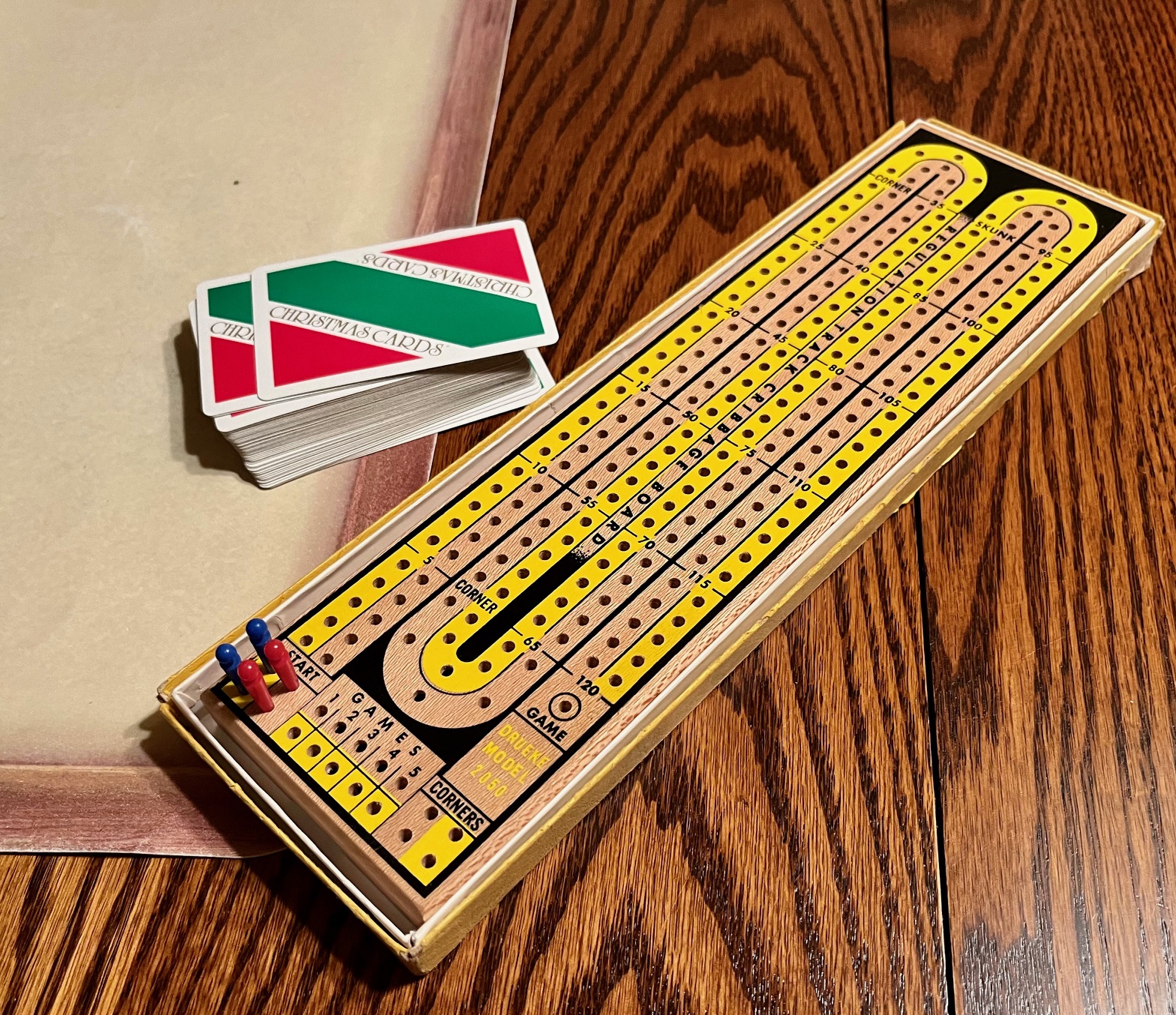 Playing Cribbage with Clara on an Old Board | Writing Near the Lake
